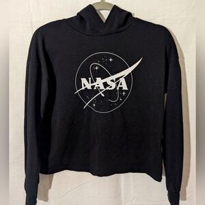 NASA Black Hoodie, H&M, Girls 12/14